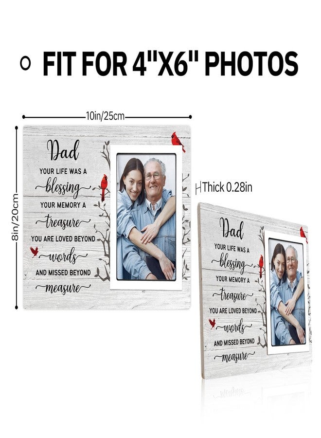 SteadStyle Memorial Gifts for Loss of Dad- Memorial Picture Frames - Sympathy Gifts for Loss of Father, Bereavement Gift Fits 4x6 In - Image 3